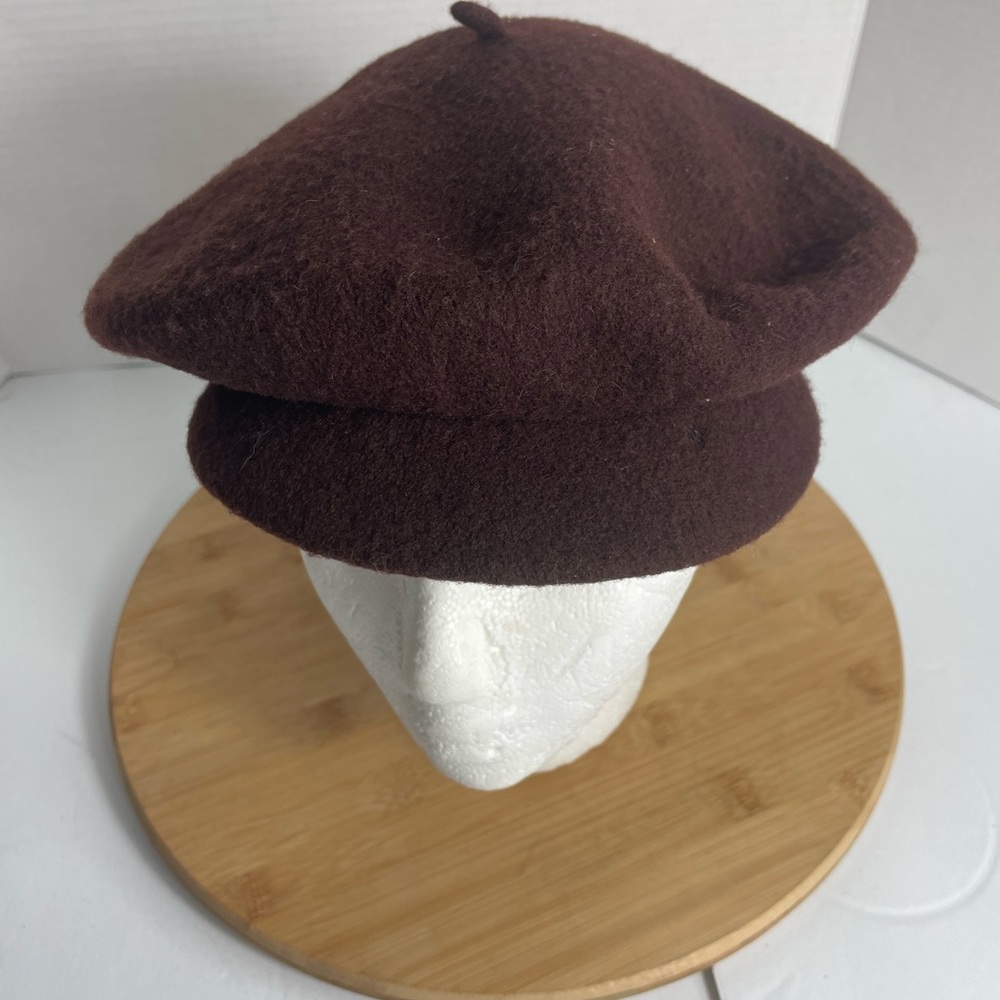 Normandy Ultrabasque Vintage Brown Wool Tam O/S